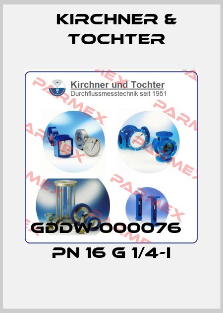 GDDW-000076   PN 16 G 1/4-i Kirchner & Tochter