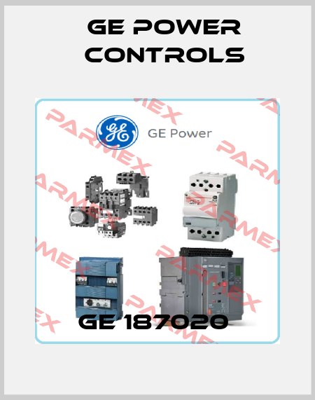 GE 187020  GE Power Controls