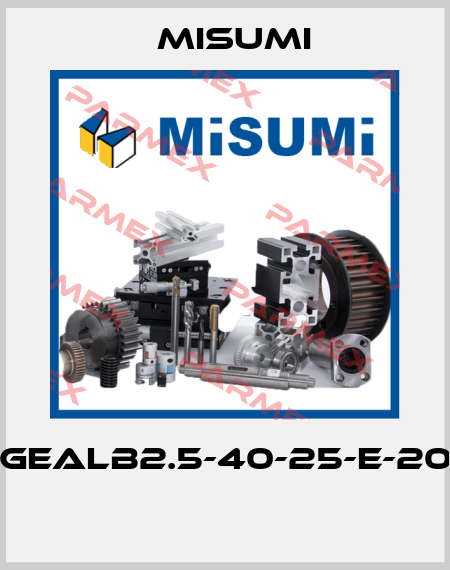 GEALB2.5-40-25-E-20  Misumi