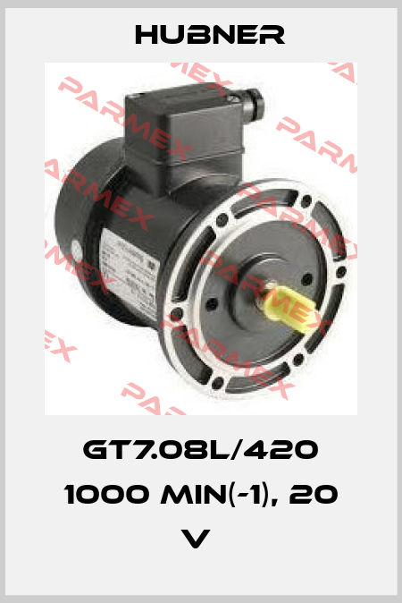 GT7.08L/420 1000 MIN(-1), 20 V  Hubner