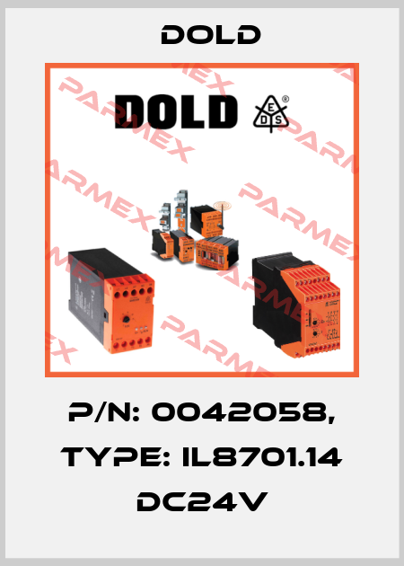 p/n: 0042058, Type: IL8701.14 DC24V Dold