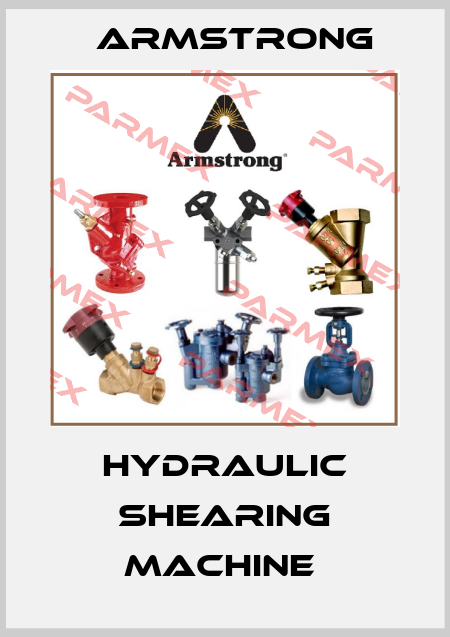 Hydraulic Shearing Machine  Armstrong