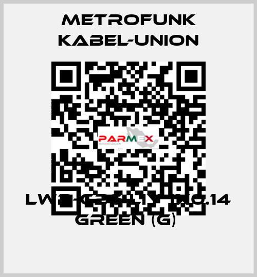 LWP-C26 LIY 1x0.14 green (G)  METROFUNK KABEL-UNION