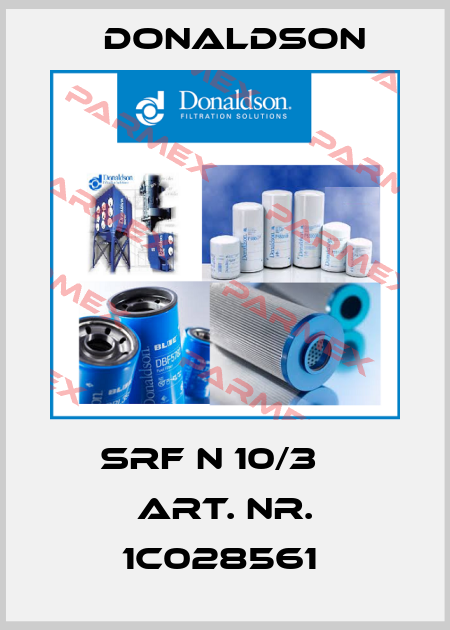 SRF N 10/3    Art. Nr. 1C028561  Donaldson