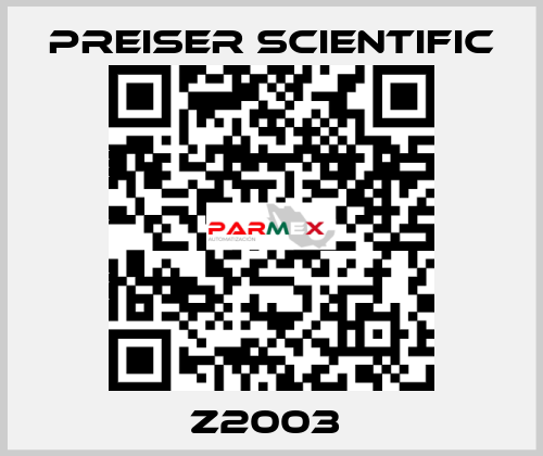 Z2003  Preiser Scientific