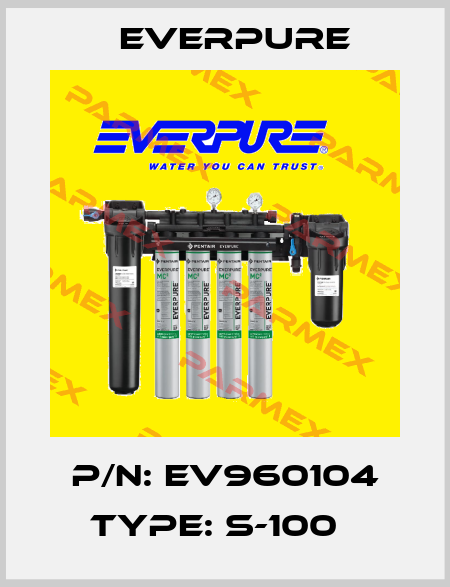 P/N: EV960104 Type: S-100   Everpure