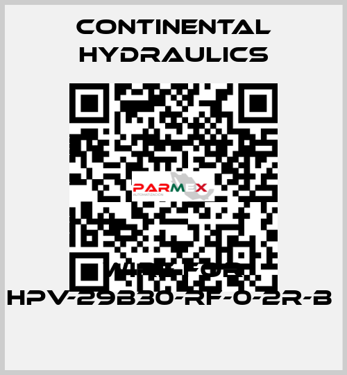wire for HPV-29B30-RF-0-2R-B  Continental Hydraulics