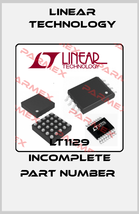 LT1129 incomplete part number  Linear Technology