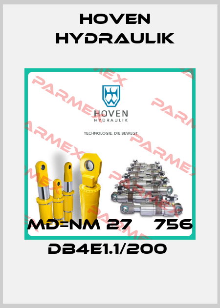 Md=NM 27    756 DB4E1.1/200  Hoven Hydraulik