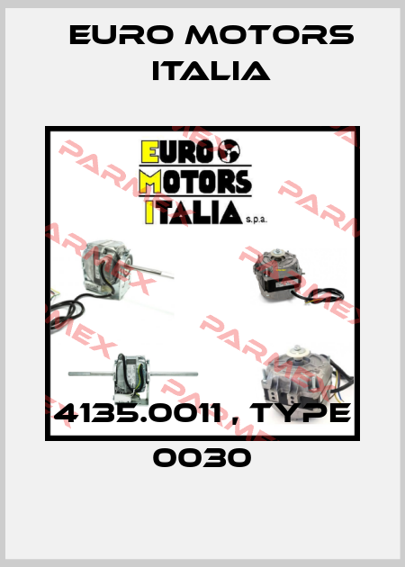 4135.0011 , type 0030 Euro Motors Italia
