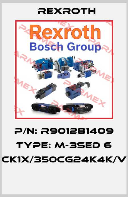 P/N: R901281409 Type: M-3SED 6 CK1X/350CG24K4K/V  Rexroth