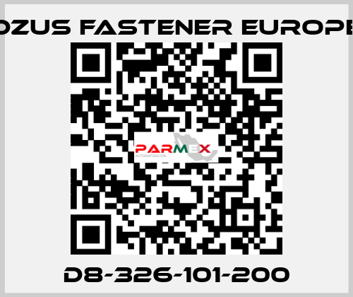 D8-326-101-200 Dzus Fastener Europe