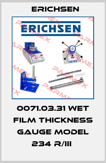 0071.03.31 Wet Film Thickness Gauge Model 234 R/III  Erichsen