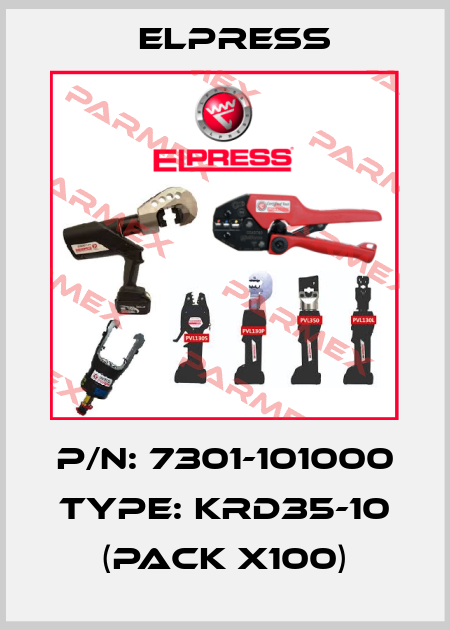P/N: 7301-101000 Type: KRD35-10 (pack x100) Elpress