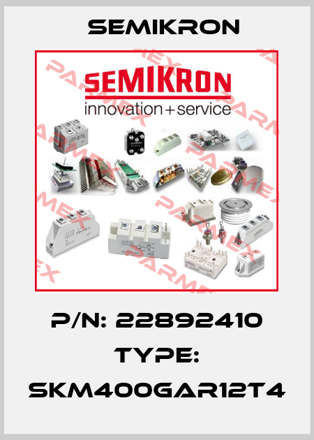 P/N: 22892410 Type: SKM400GAR12T4 Semikron