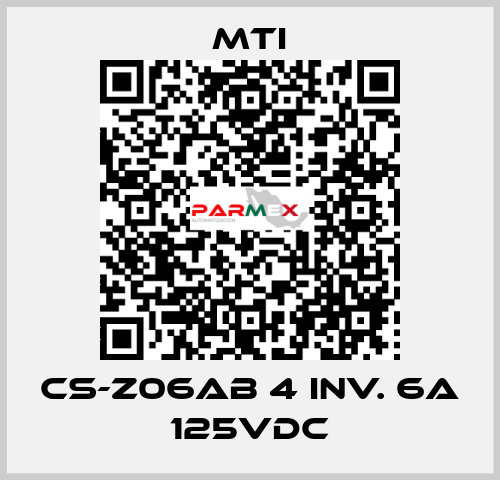CS-Z06AB 4 Inv. 6A 125Vdc MTI
