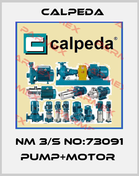 NM 3/S NO:73091 PUMP+MOTOR  Calpeda