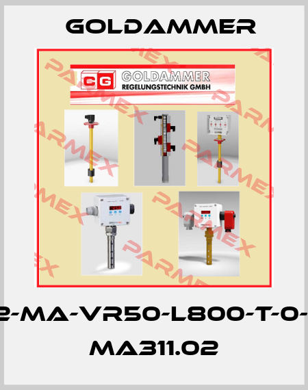 NR-6/32-MA-VR50-L800-T-0-VA-M12   MA311.02 Goldammer
