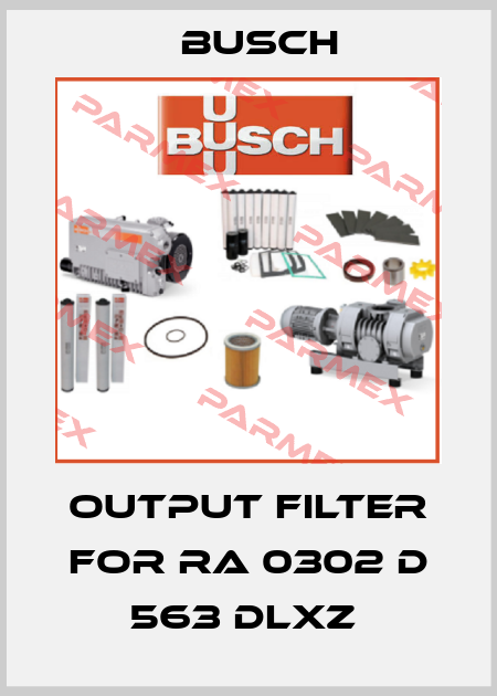 Output filter for RA 0302 D 563 DLXZ  Busch