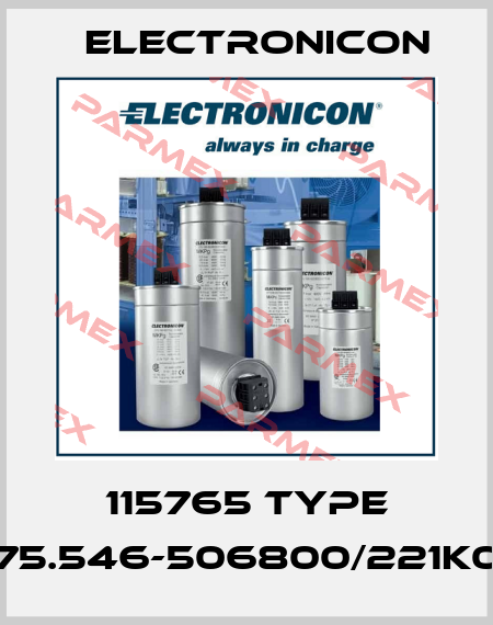 115765 Type 275.546-506800/221K02 Electronicon