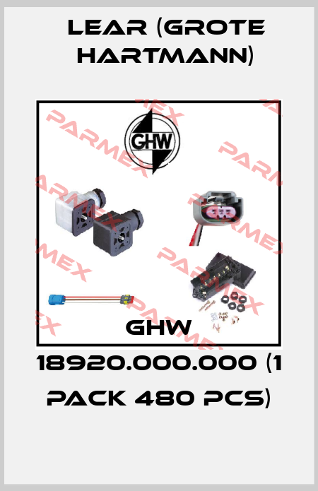 GHW 18920.000.000 (1 pack 480 pcs) Lear (Grote Hartmann)