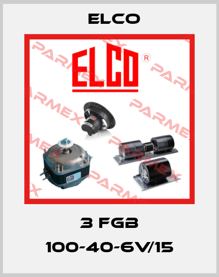 3 FGB 100-40-6V/15 Elco