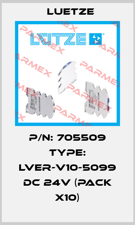 P/N: 705509 Type: LVER-V10-5099 DC 24V (pack x10) Luetze