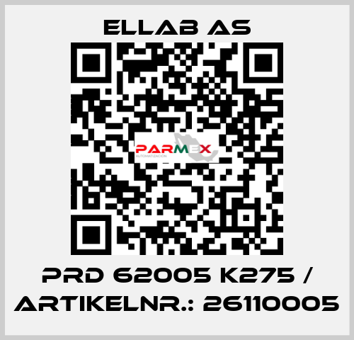 PRD 62005 K275 / Artikelnr.: 26110005 ELLAB AS