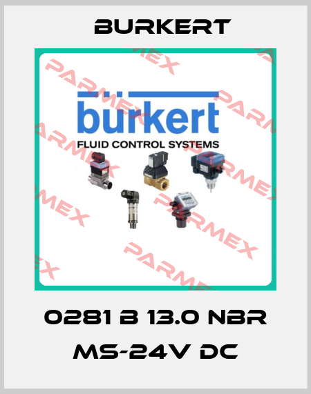 0281 B 13.0 NBR MS-24V DC Burkert