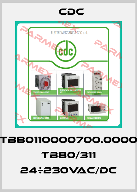 TB80110000700.0000 TB80/311 24÷230VAC/DC CDC