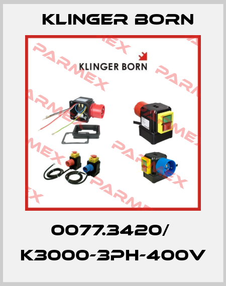0077.3420/  K3000-3Ph-400V Klinger Born