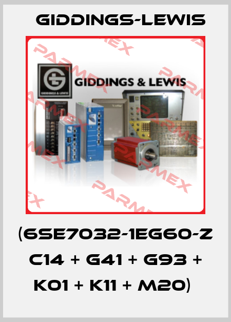 (6SE7032-1EG60-Z C14 + G41 + G93 + K01 + K11 + M20)  Giddings-Lewis