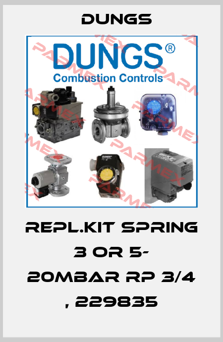 Repl.kit spring 3 or 5- 20mbar Rp 3/4 , 229835 Dungs