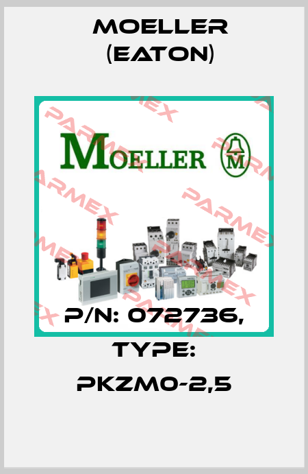 P/N: 072736, Type: PKZM0-2,5 Moeller (Eaton)