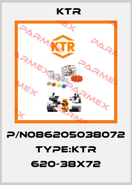 P/N086205038072  Type:KTR 620-38X72 KTR