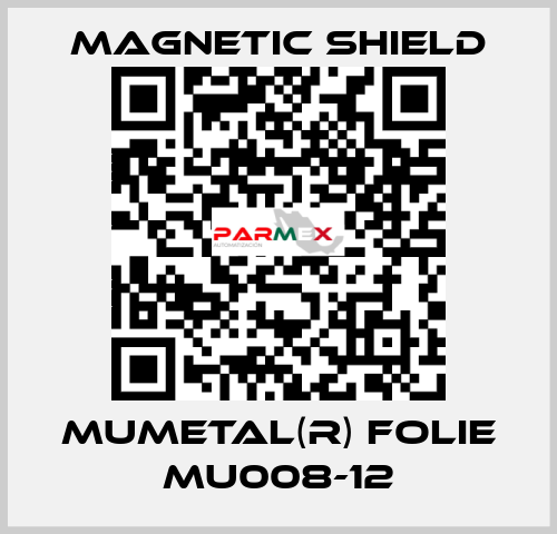 MuMETAL(R) Folie MU008-12 Magnetic Shield