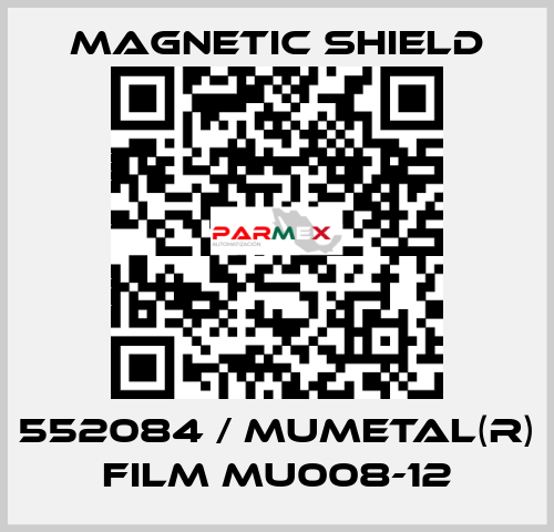 552084 / MuMetal(R) film MU008-12 Magnetic Shield