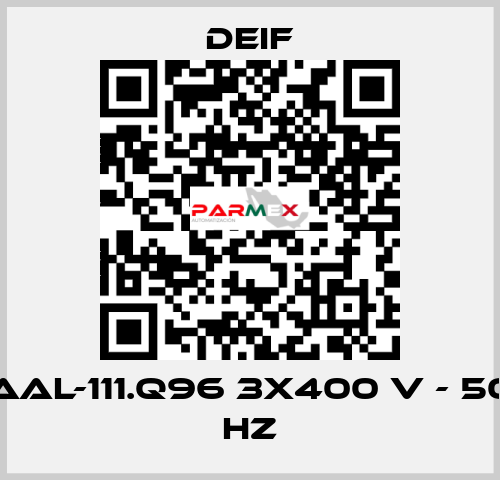 AAL-111.Q96 3x400 V - 50 Hz Deif