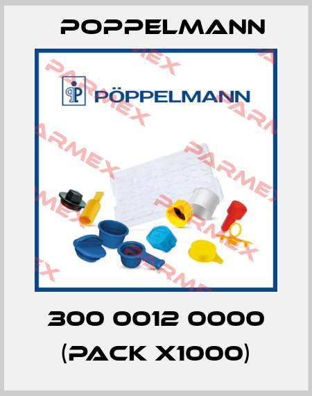 300 0012 0000 (pack x1000) Poppelmann