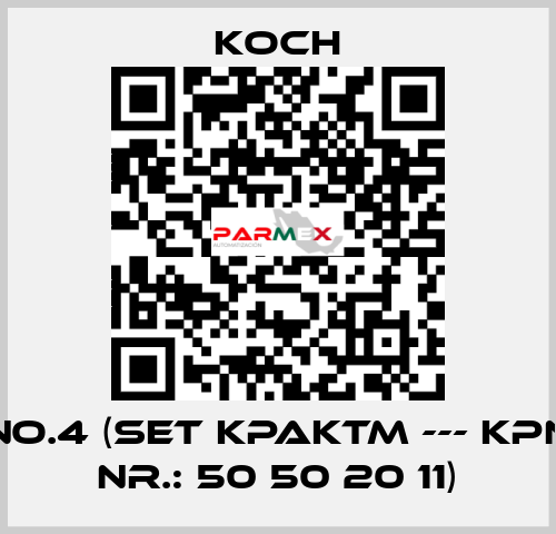 No.4 (Set KPAKTM --- KPN Nr.: 50 50 20 11) KOCH