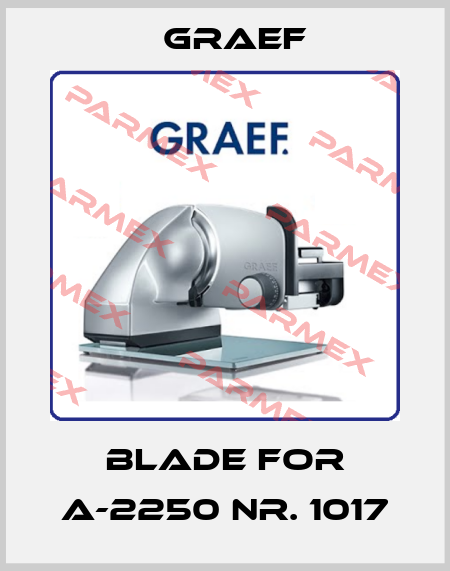 Blade for A-2250 Nr. 1017 Graef
