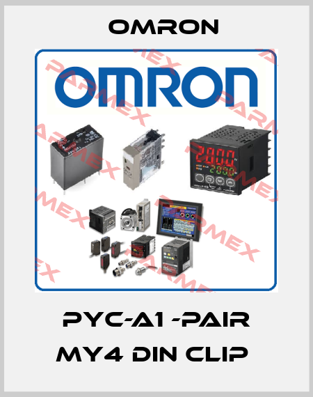 PYC-A1 -PAIR MY4 DIN CLIP  Omron