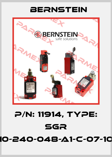 P/N: 11914, Type: SGR 10-240-048-A1-C-07-10 Bernstein