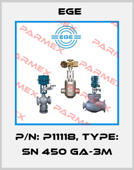 p/n: P11118, Type: SN 450 GA-3M Ege