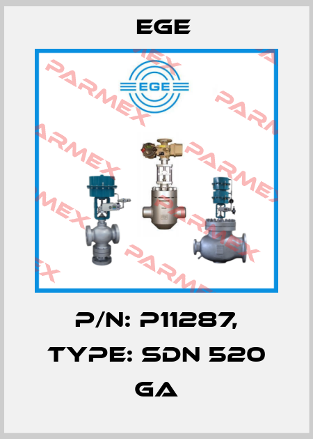 p/n: P11287, Type: SDN 520 GA Ege