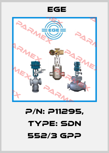 p/n: P11295, Type: SDN 552/3 GPP Ege