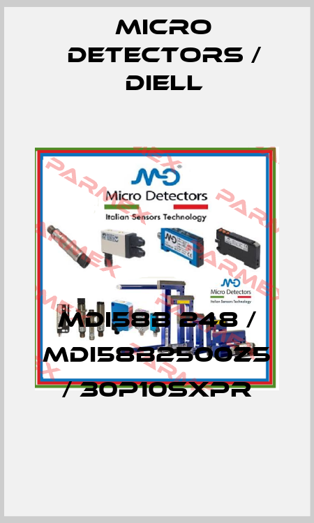 MDI58B 248 / MDI58B2500Z5 / 30P10SXPR
 Micro Detectors / Diell