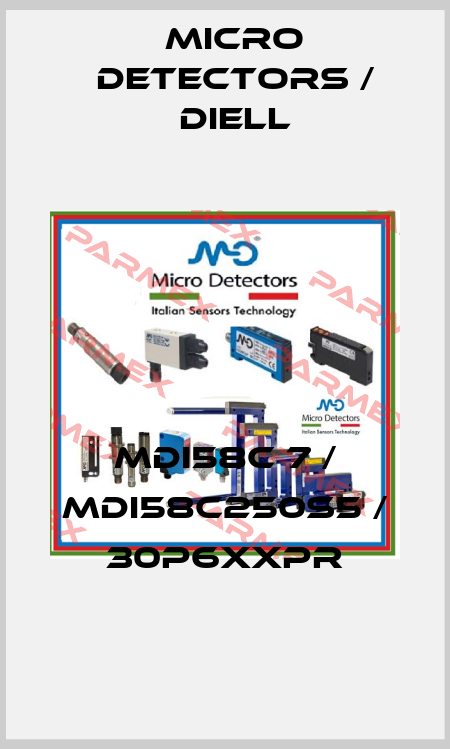 MDI58C 7 / MDI58C250S5 / 30P6XXPR
 Micro Detectors / Diell