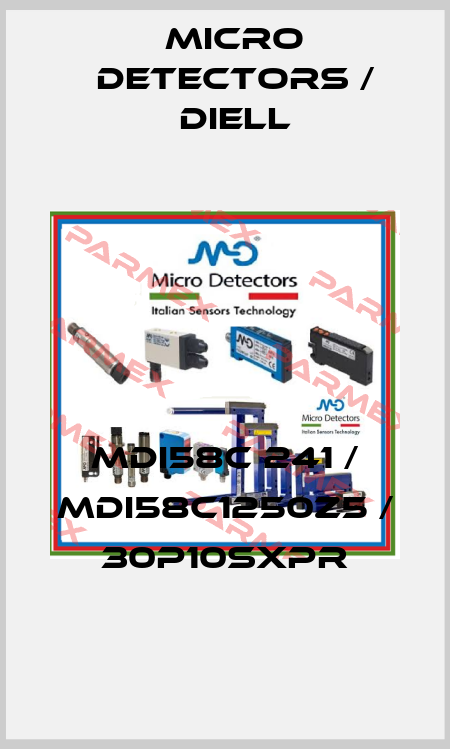MDI58C 241 / MDI58C1250Z5 / 30P10SXPR
 Micro Detectors / Diell