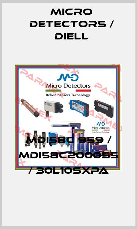 MDI58C 959 / MDI58C2000S5 / 30L10SXPA
 Micro Detectors / Diell